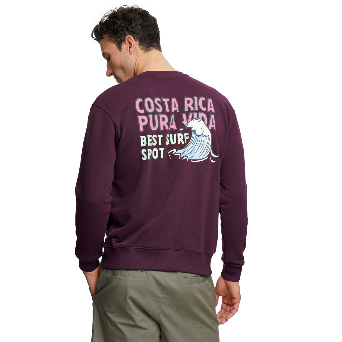 Herren Sweatshirt mit Rücken-Print