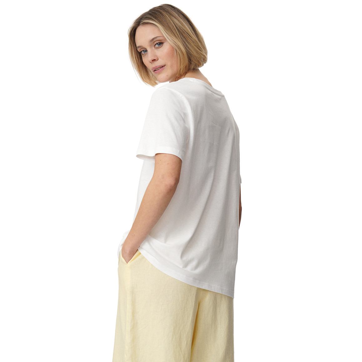 Damen T-Shirt mit Leinen