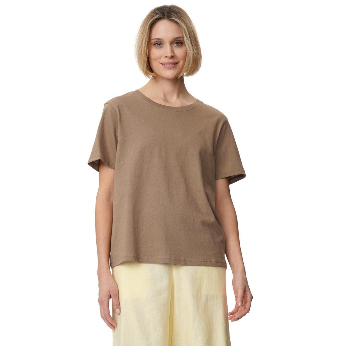Damen T-Shirt mit Leinen