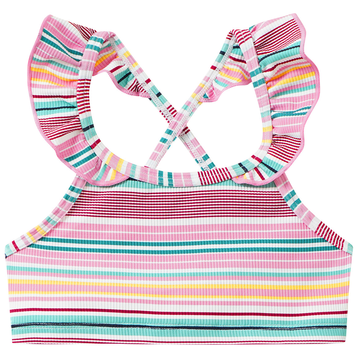 Mädchen Bikini mit bunten Streifen