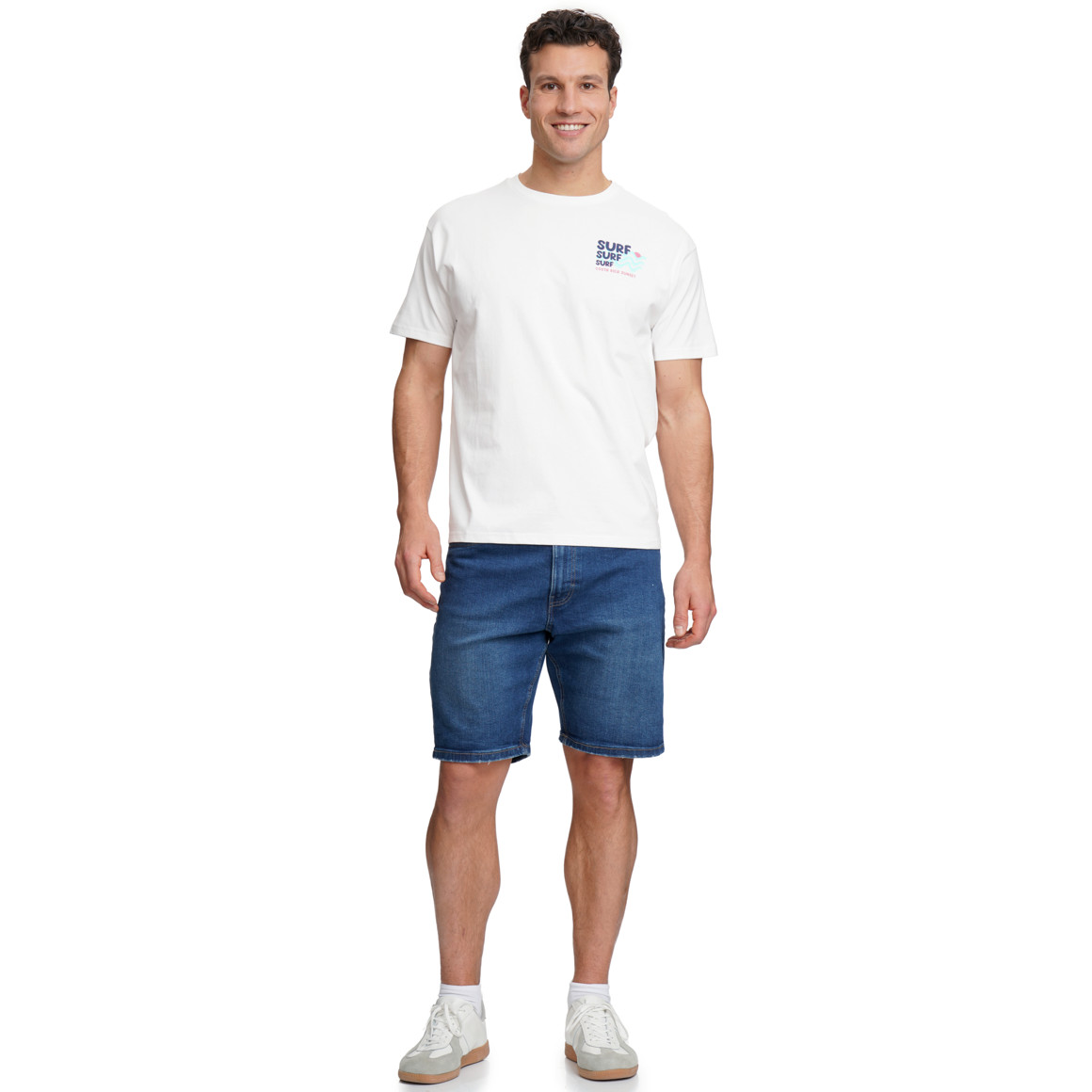Herren T-Shirt mit Surf-Print