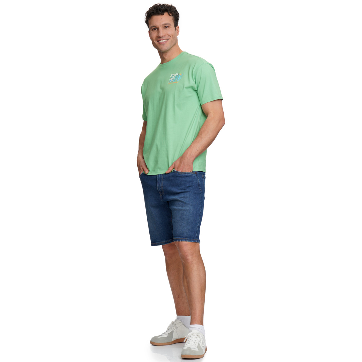 Herren T-Shirt mit Surf-Print
