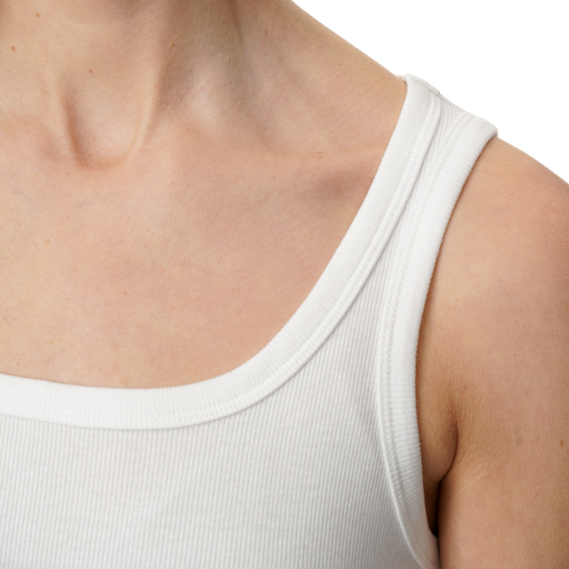 Damen Top aus Feinripp