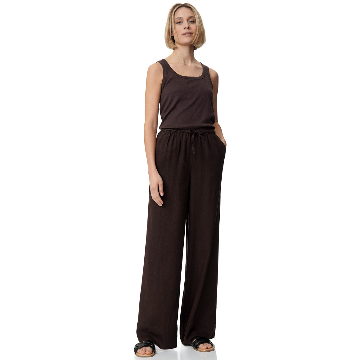 Damen Top aus Feinripp