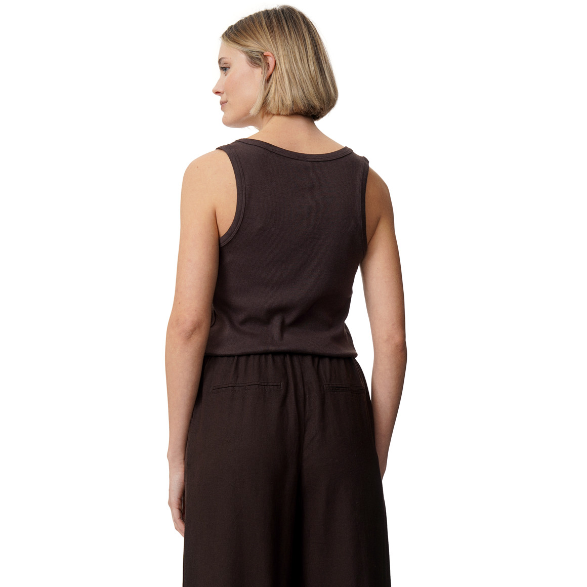 Damen Top aus Feinripp