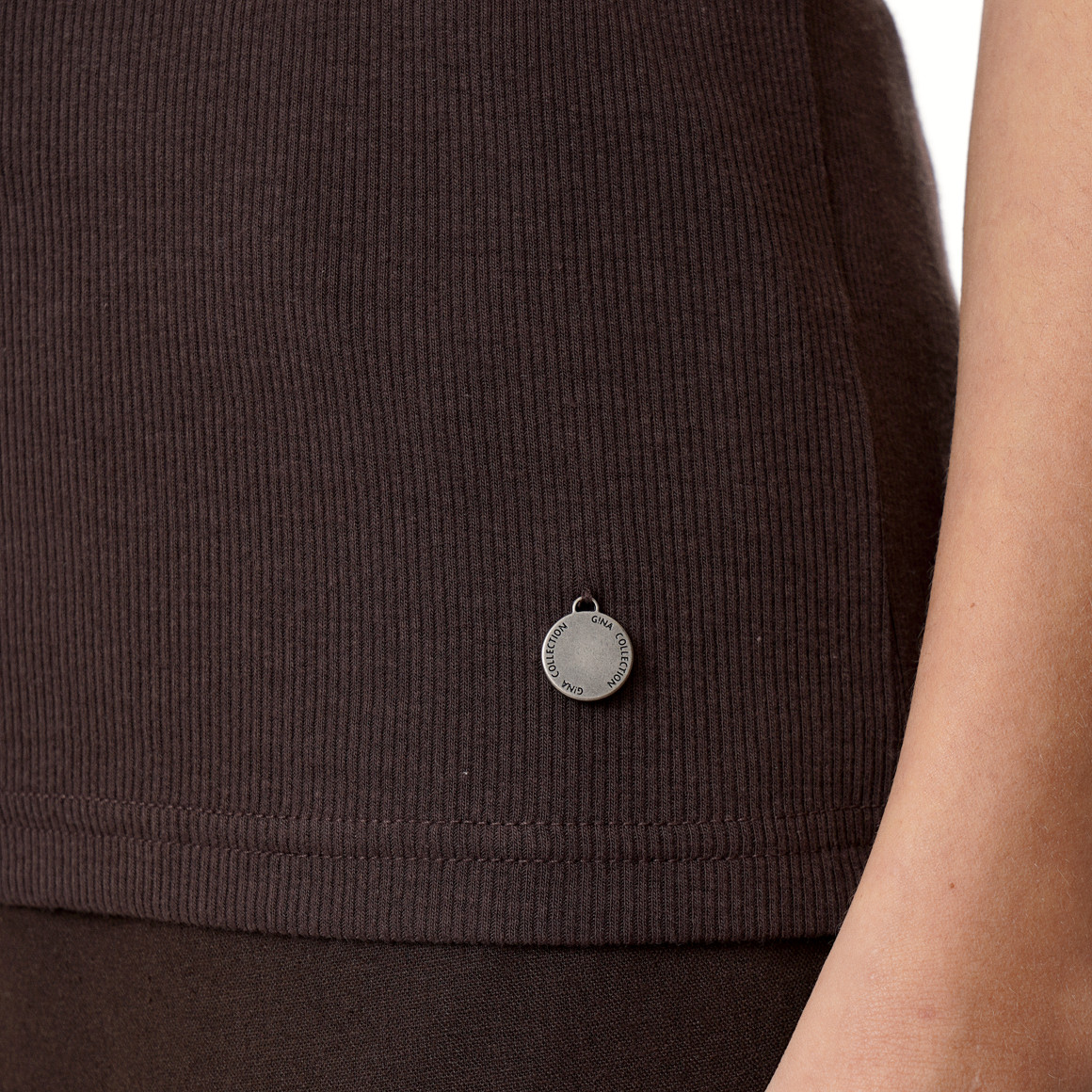 Damen Top aus Feinripp
