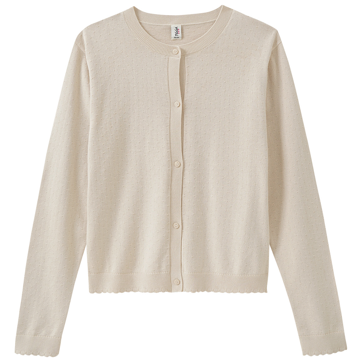 Mädchen Strickjacke mit Ajour-Muster