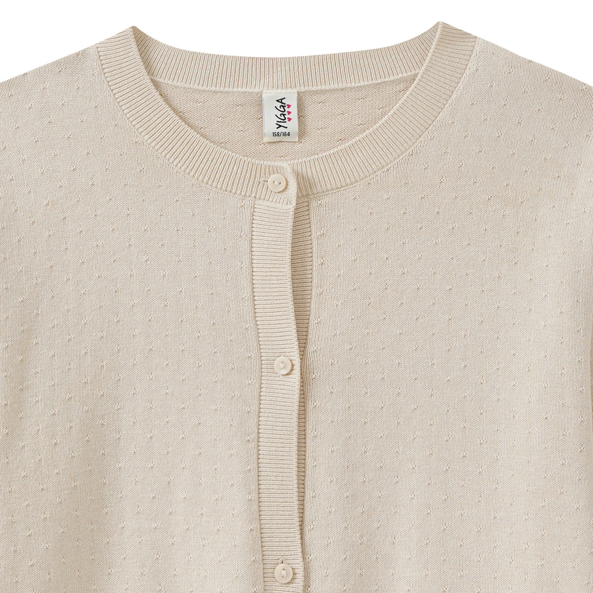 Mädchen Strickjacke mit Ajour-Muster