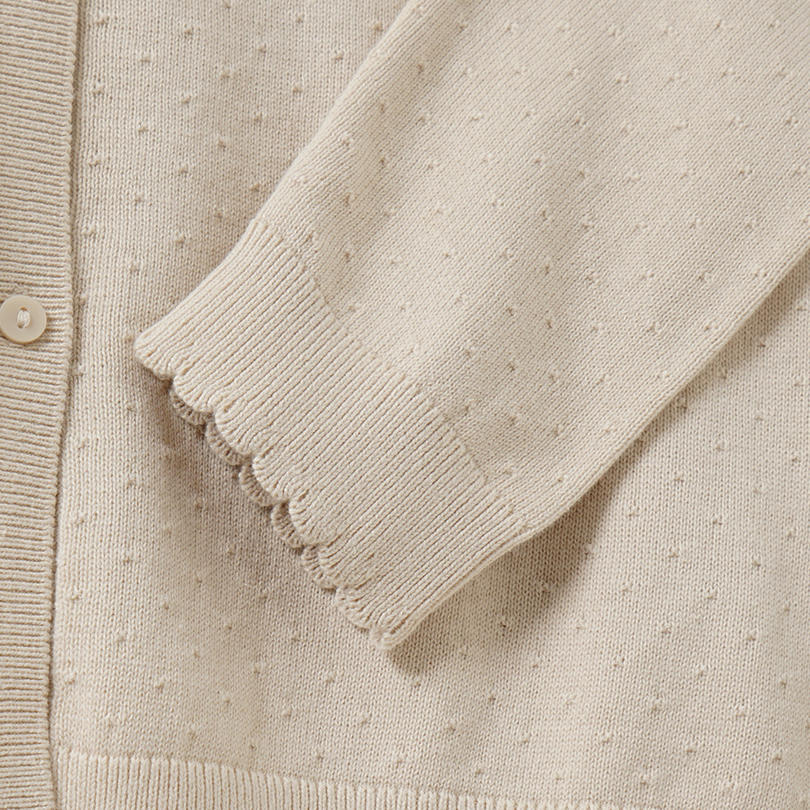 Mädchen Strickjacke mit Ajour-Muster