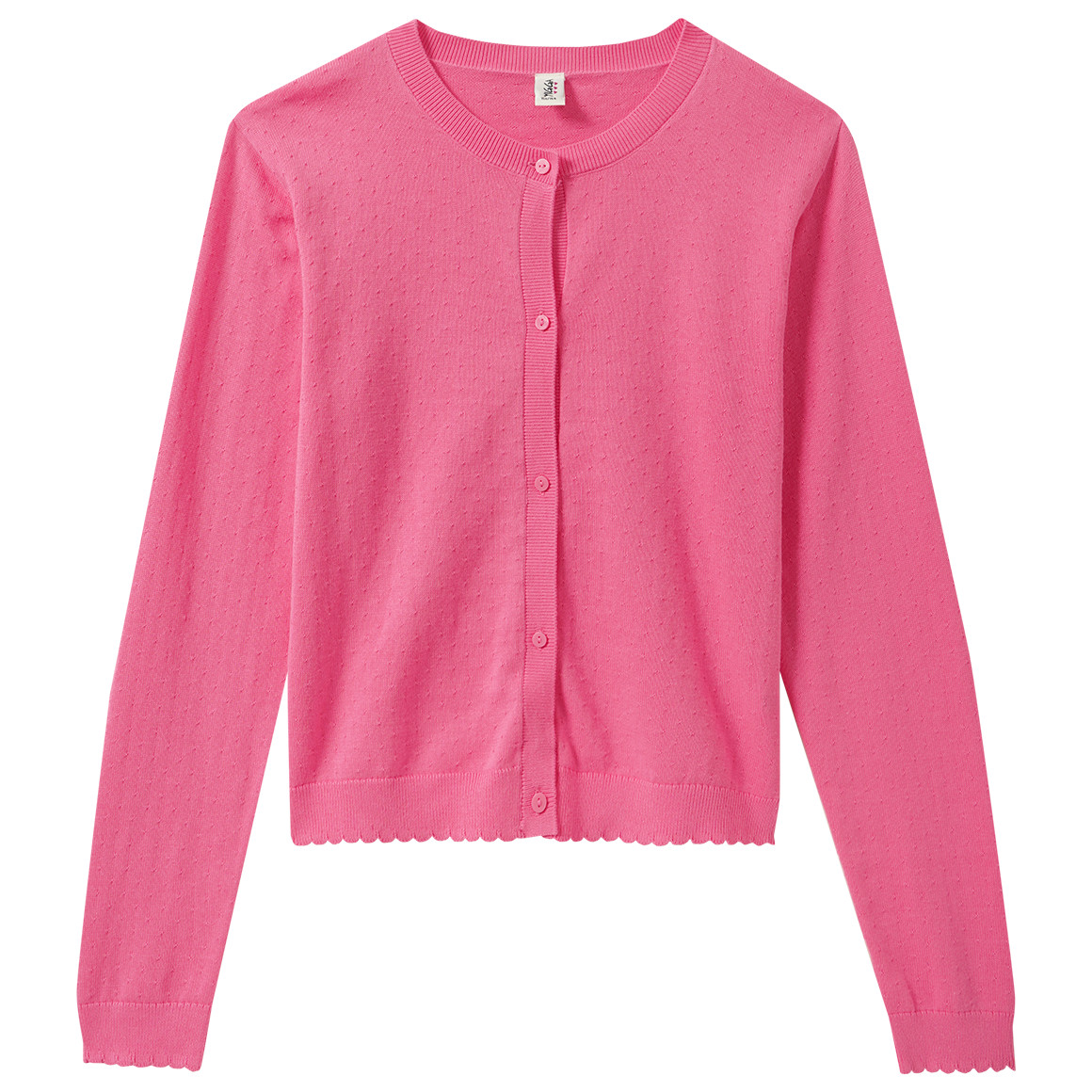 Mädchen Strickjacke mit Ajour-Muster