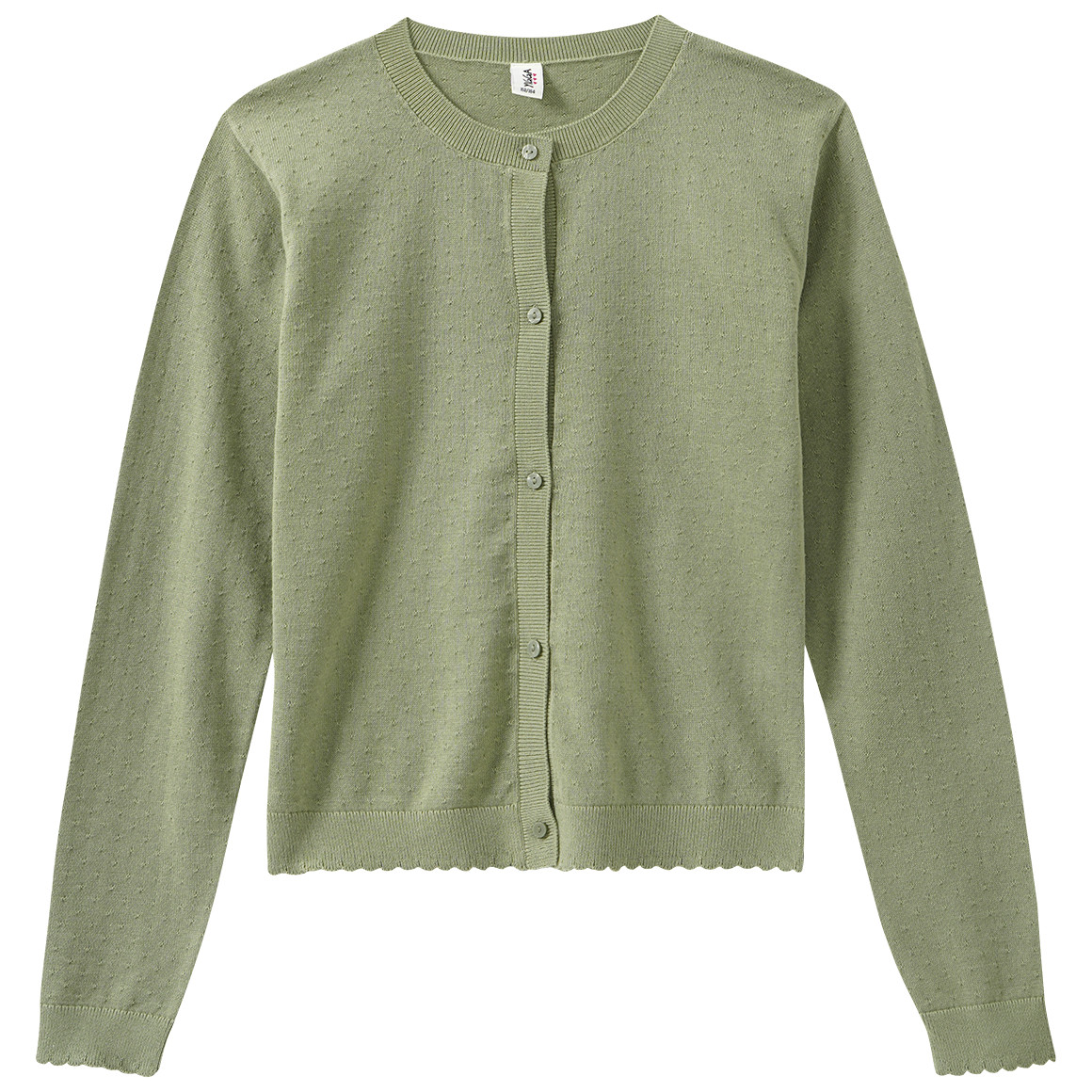 Mädchen Strickjacke mit Ajour-Muster