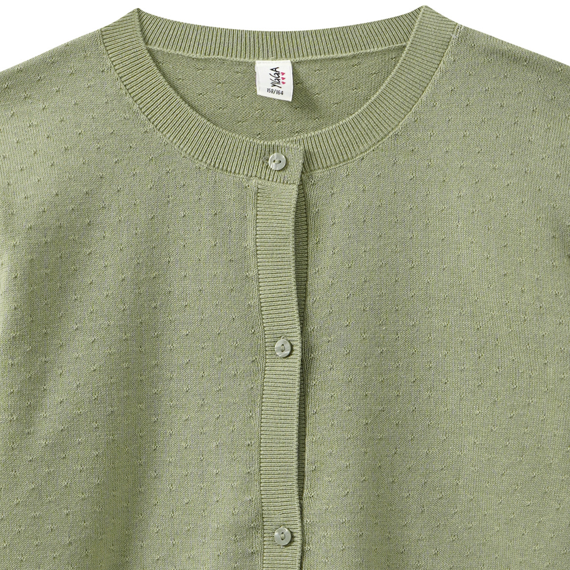 Mädchen Strickjacke mit Ajour-Muster