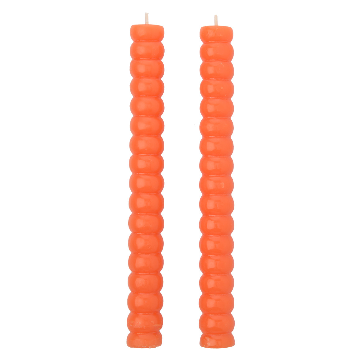 2 staafkaarsen in bubble-ontwerp