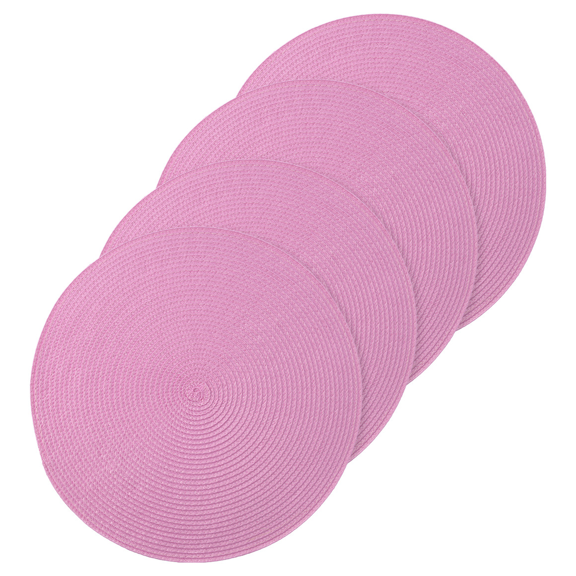 4 placemats in ronde vorm