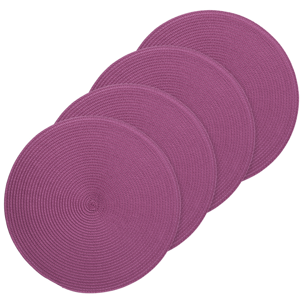 4 placemats in ronde vorm