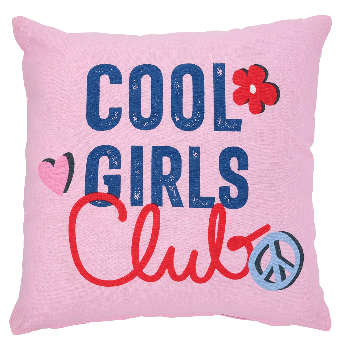 Kissenhülle mit Schriftzug-Print