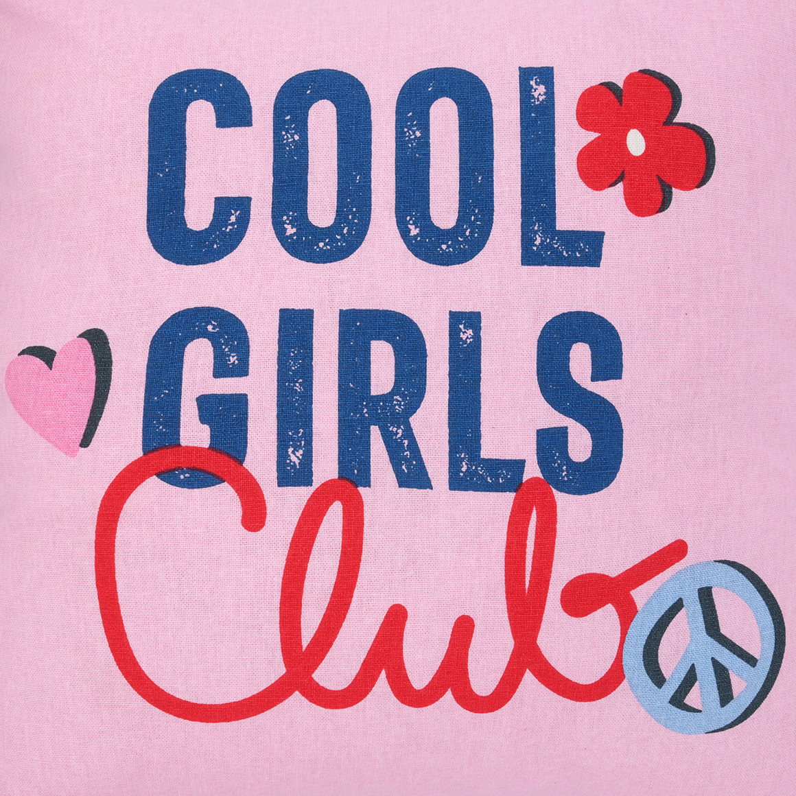 Kissenhülle mit Schriftzug-Print