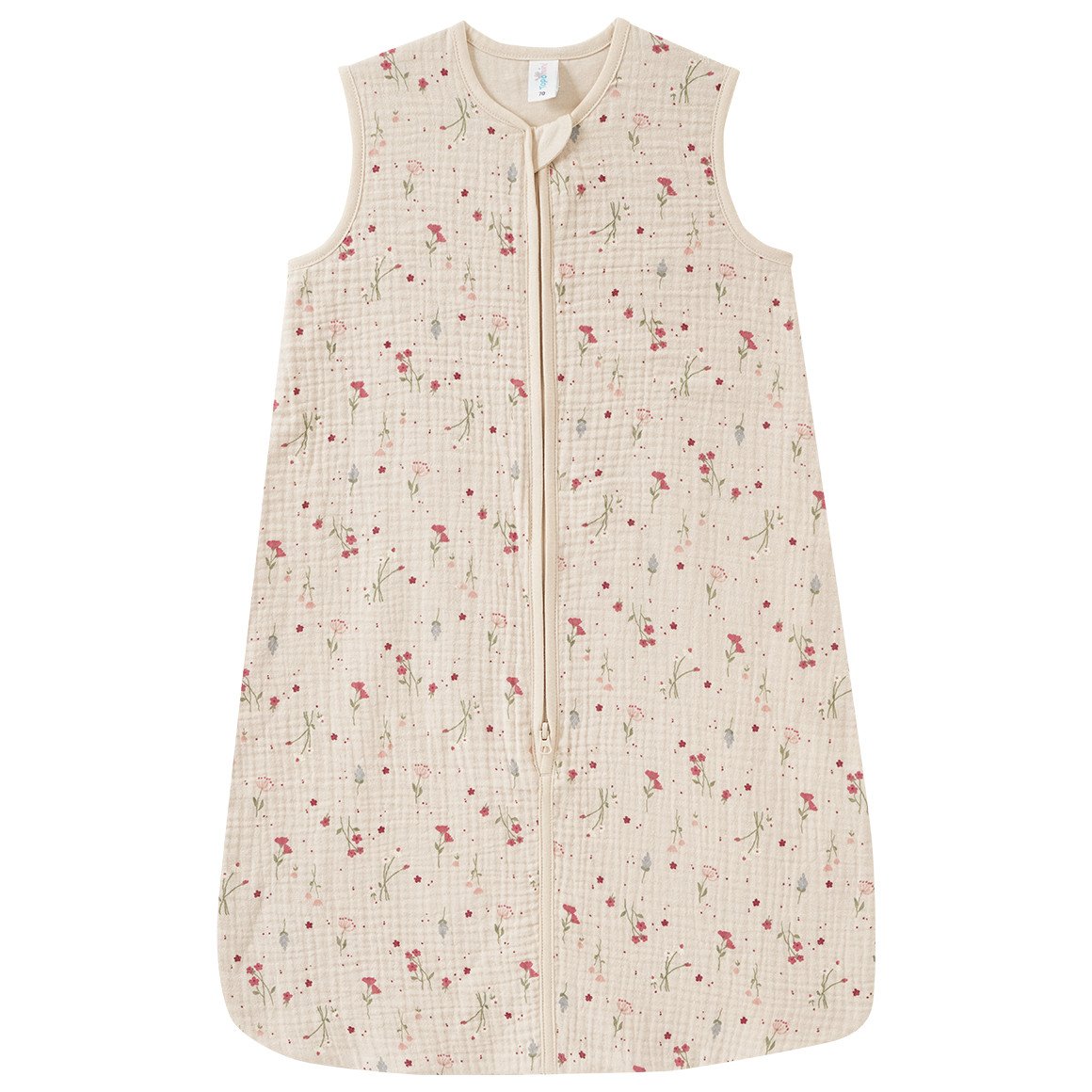 Baby Musselin-Schlafsack mit Blümchen-Print