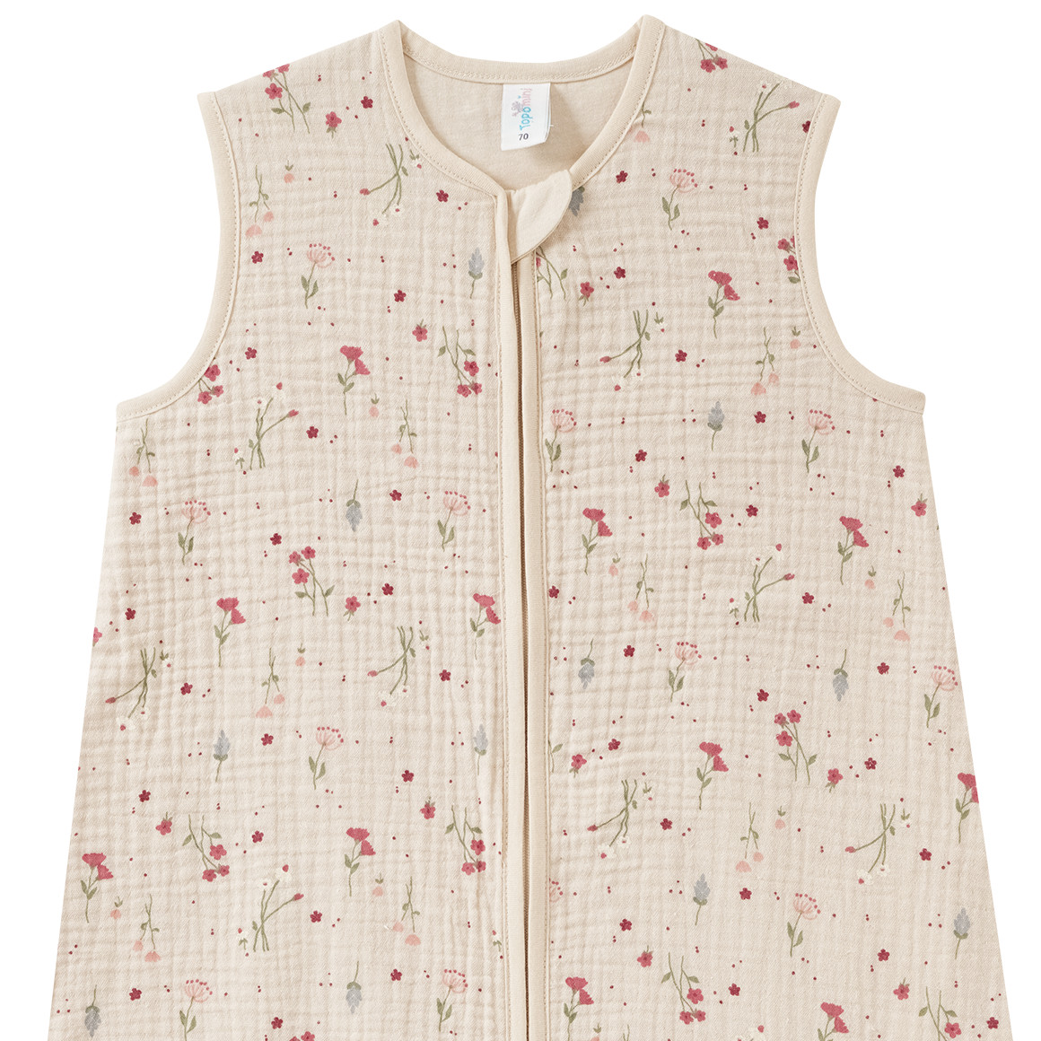Baby Musselin-Schlafsack mit Blümchen-Print