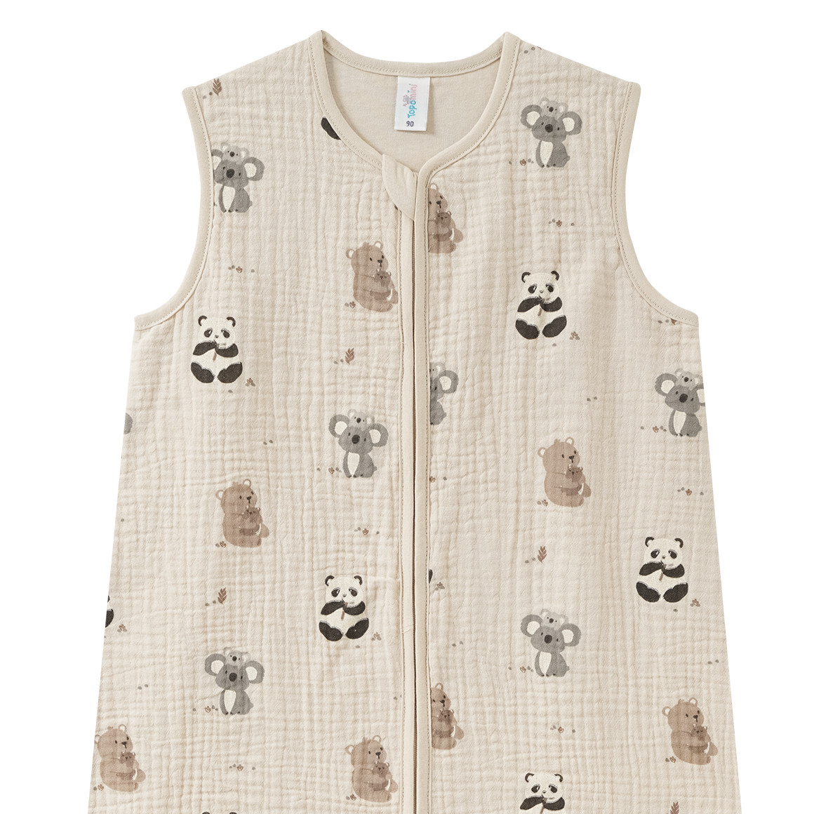 Baby Musselin-Schlafsack mit Tier-Print