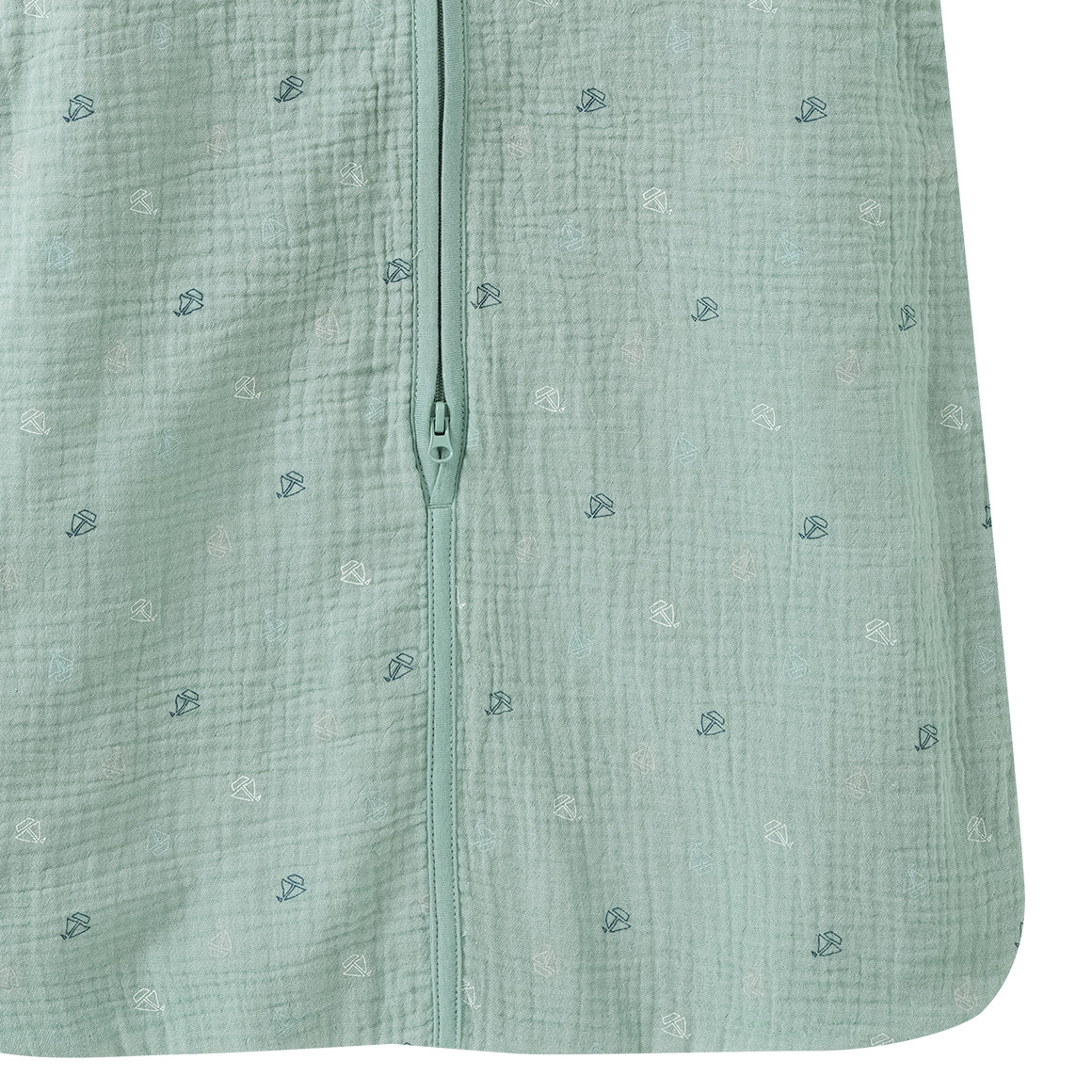 Baby Musselin-Schlafsack mit Schiffchen-Print