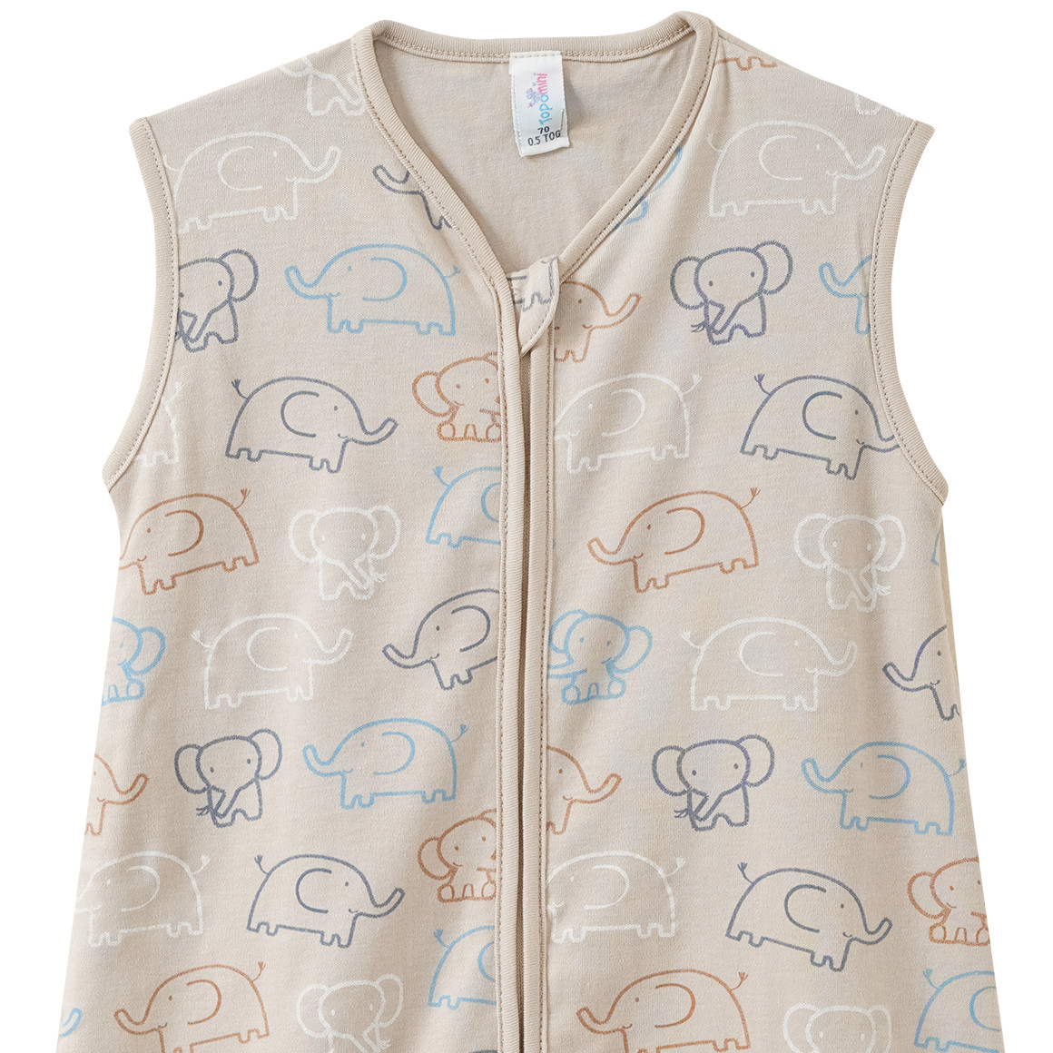 Baby Schlafsack mit Elefanten-Allover