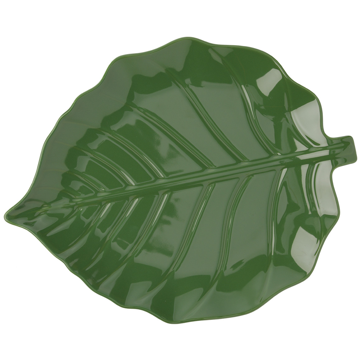 Servierplatte in Blatt-Design