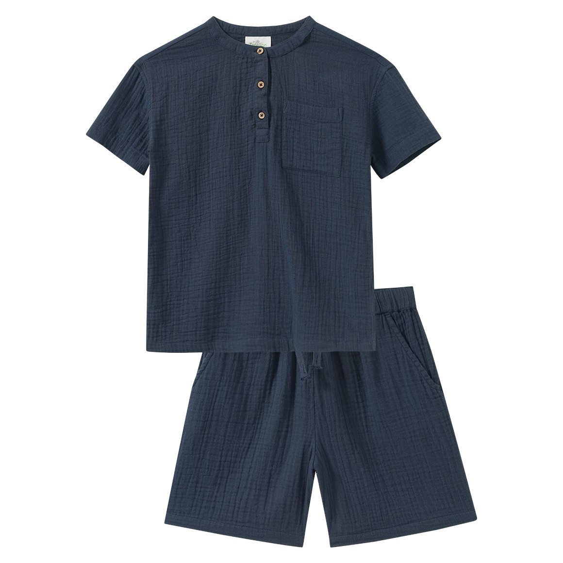 Jungen Musselin-Set mit Shirt und Shorts