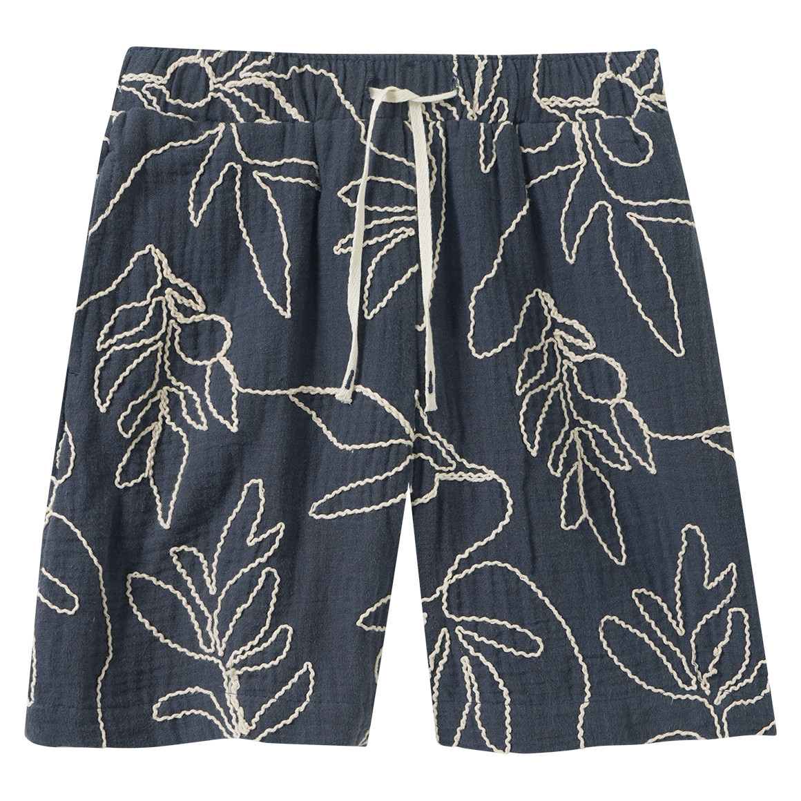 Jungen Musselinshorts mit Stickerei