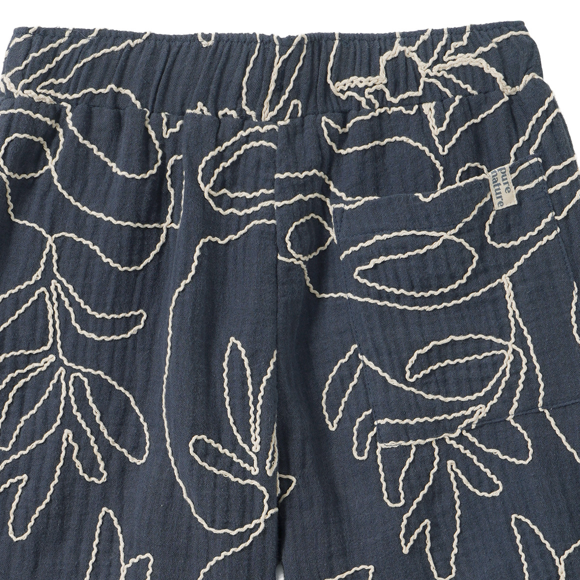 Jungen Musselinshorts mit Stickerei