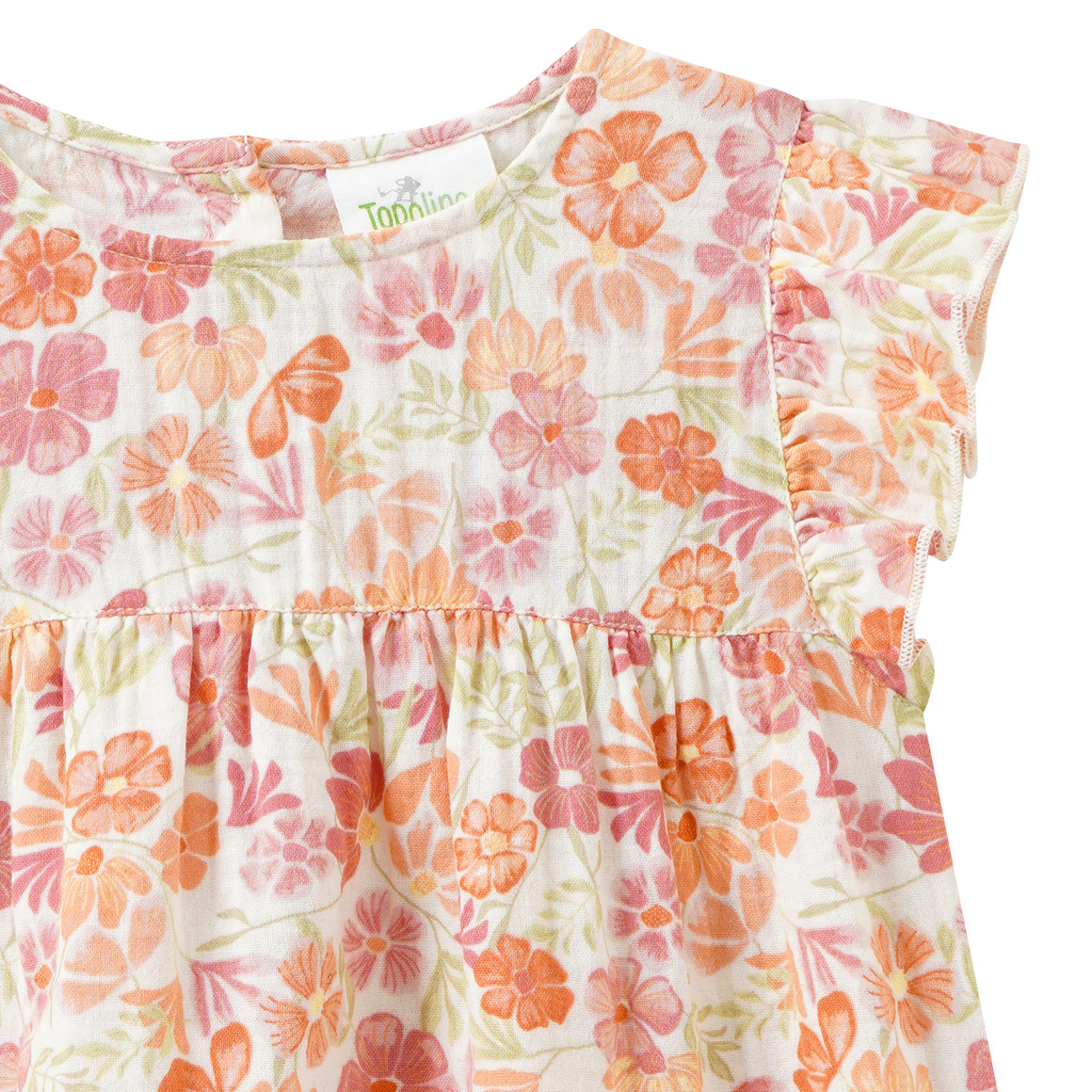 Mädchen Musselinbluse mit Flügelärmeln