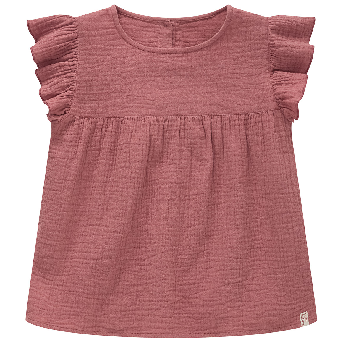 Mädchen Musselinbluse mit Flügelärmeln