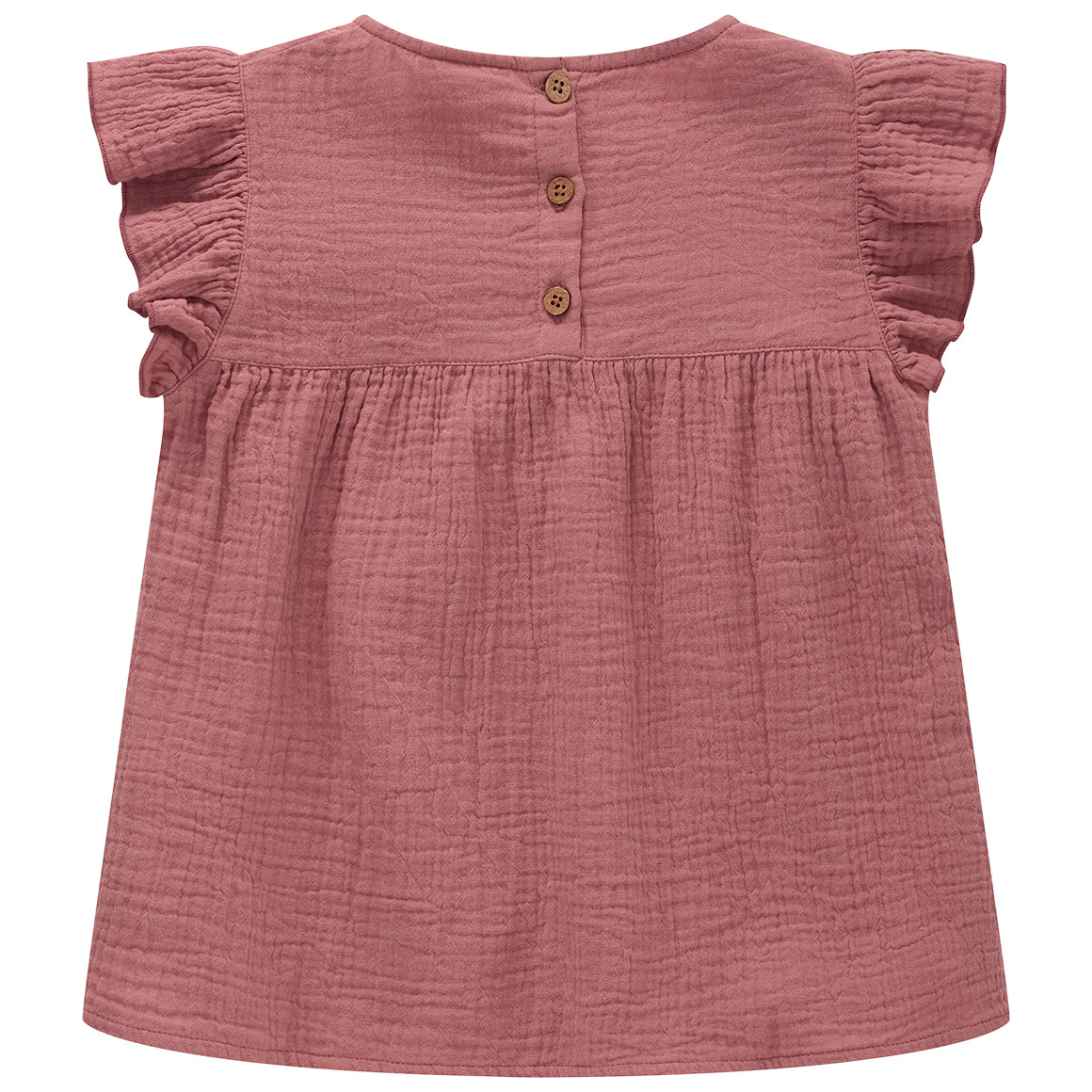 Mädchen Musselinbluse mit Flügelärmeln