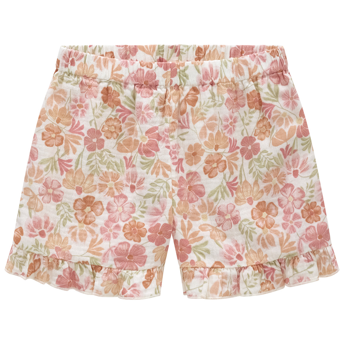 Mädchen Musselinshorts mit Rüschen