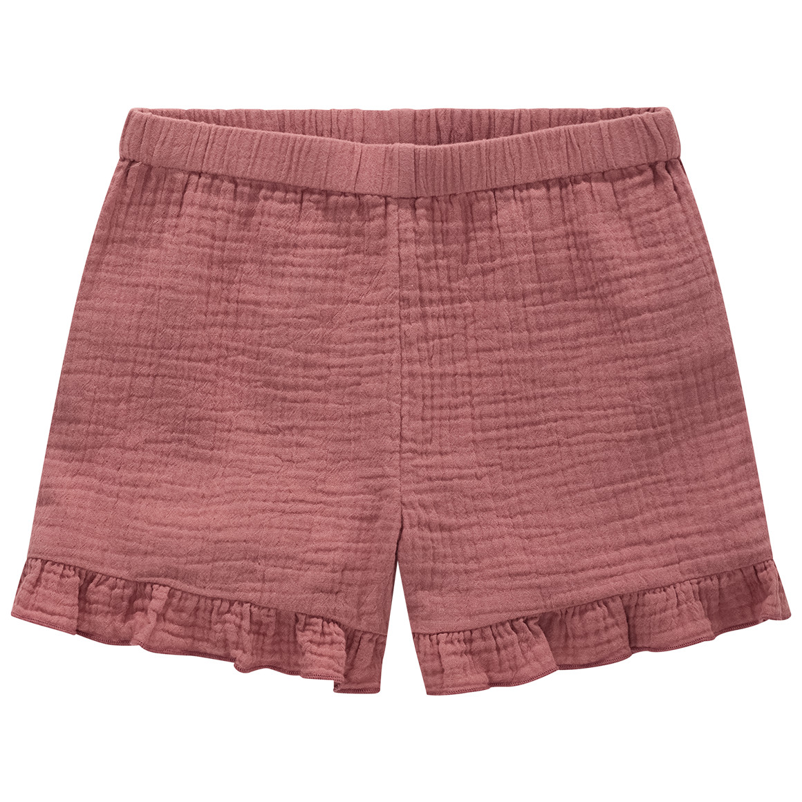 Mädchen Musselinshorts mit Rüschen