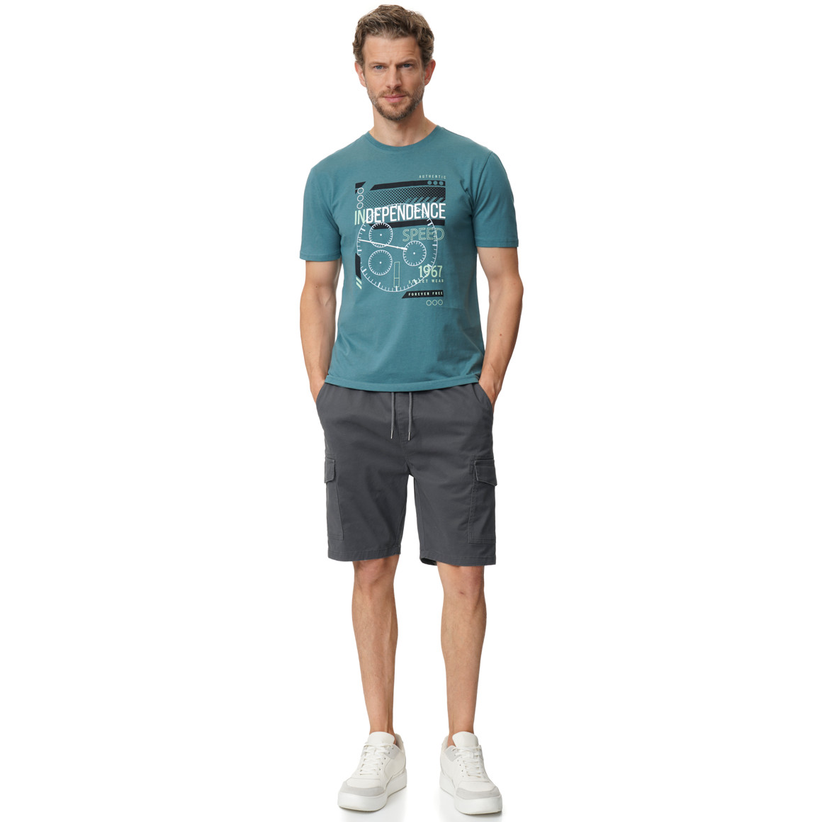 Herren Cargo-Shorts mit Tunnelzug