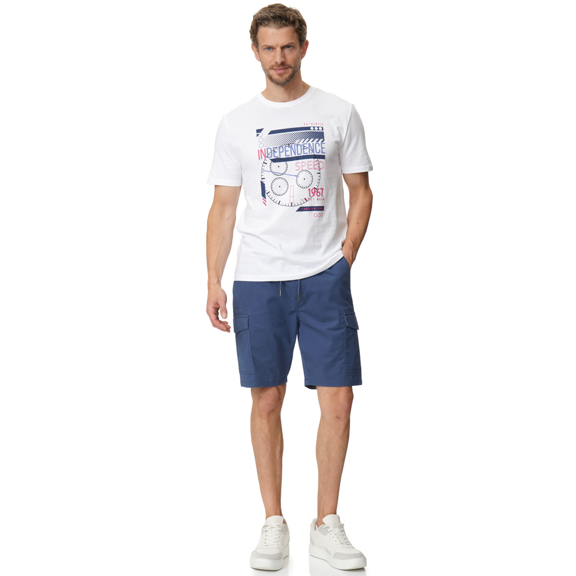 Herren Cargo-Shorts mit Tunnelzug