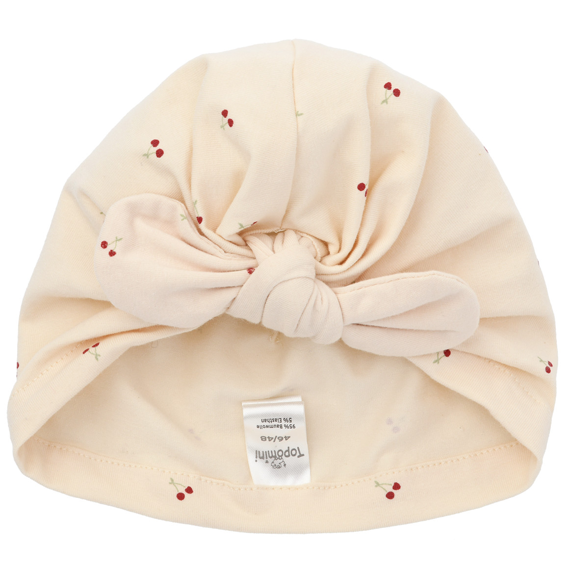 Baby Mütze mit Kirsch-Allover
