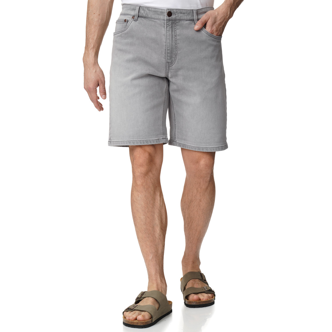 Herren Jeansshorts aus stretchigem Denim