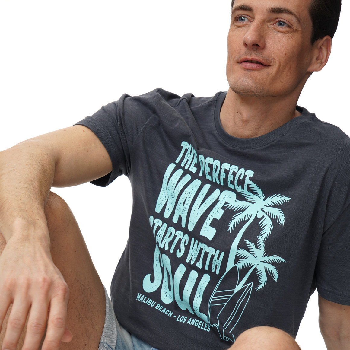 Heren T-shirt met print