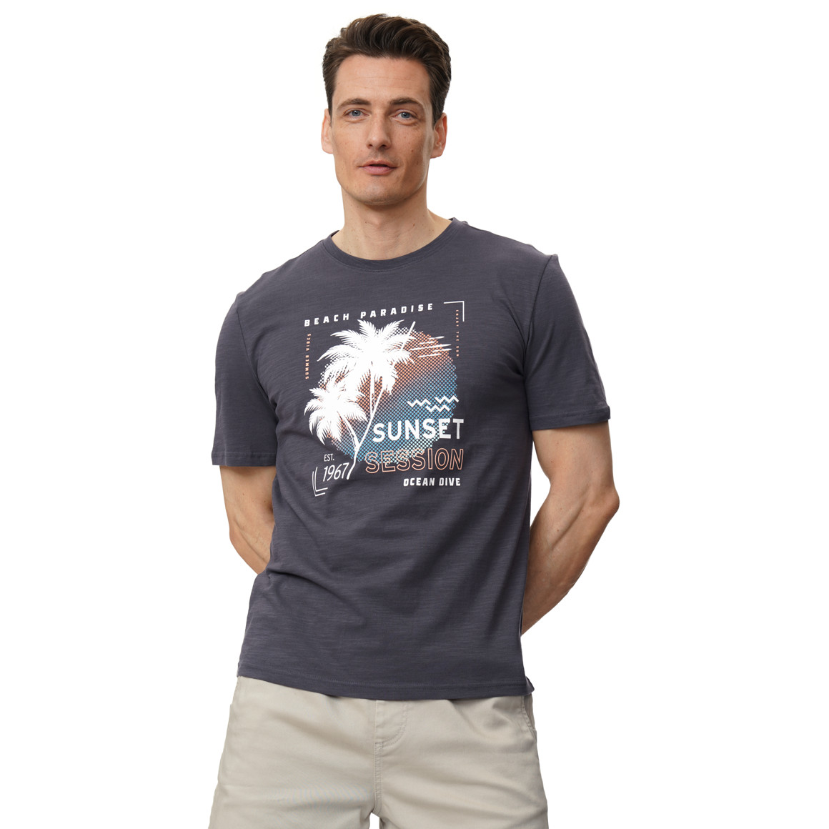 Heren T-shirt met print