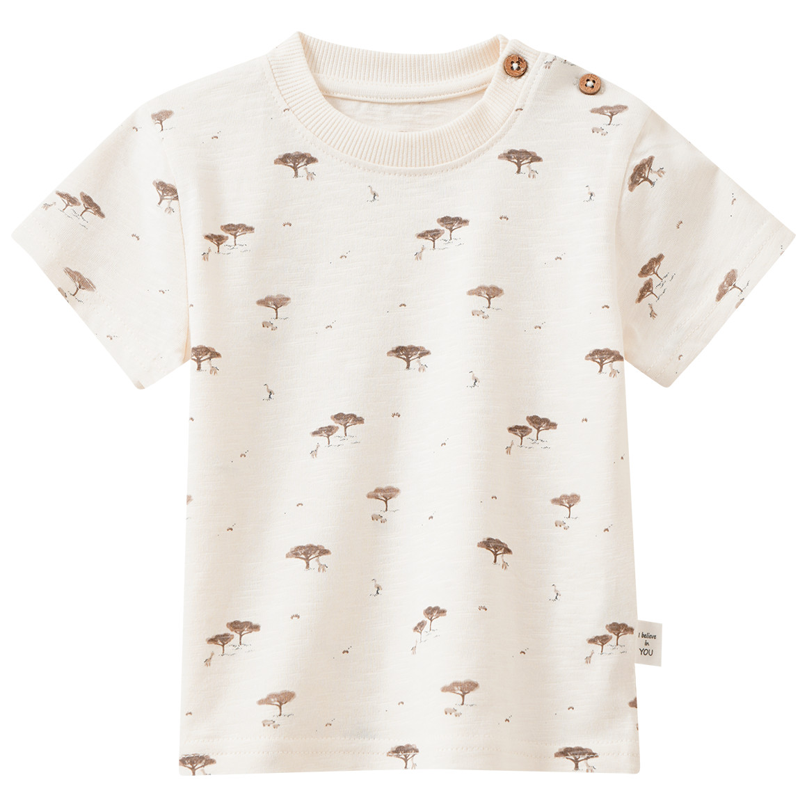 Baby T-Shirt mit Safari-Muster