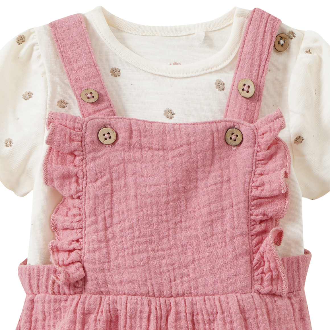 Newborn Set mit Latzhose und T-Shirt