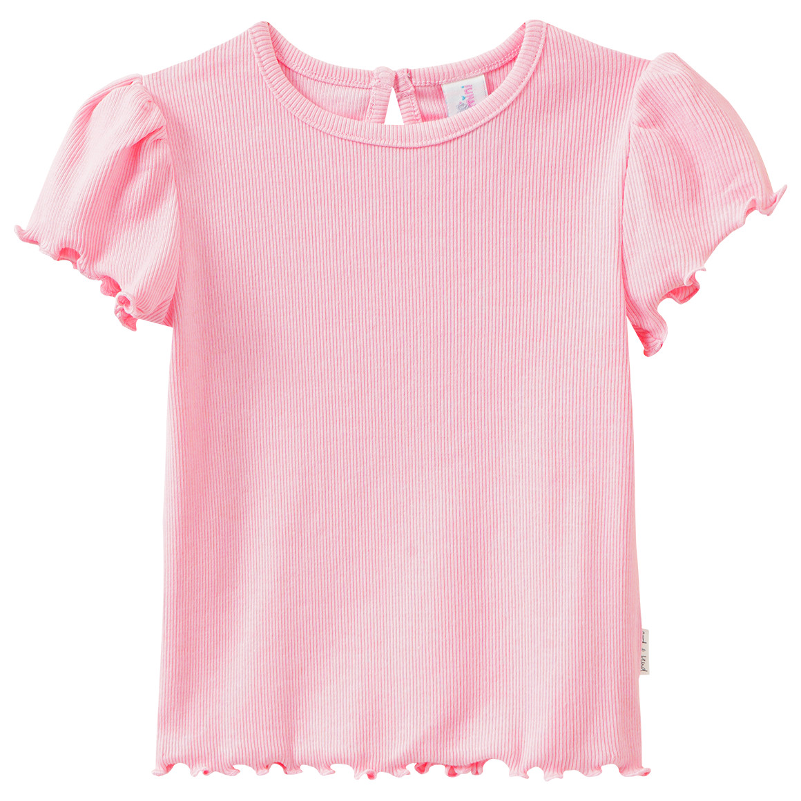 2 Newborn T-Shirt mit Rippstruktur