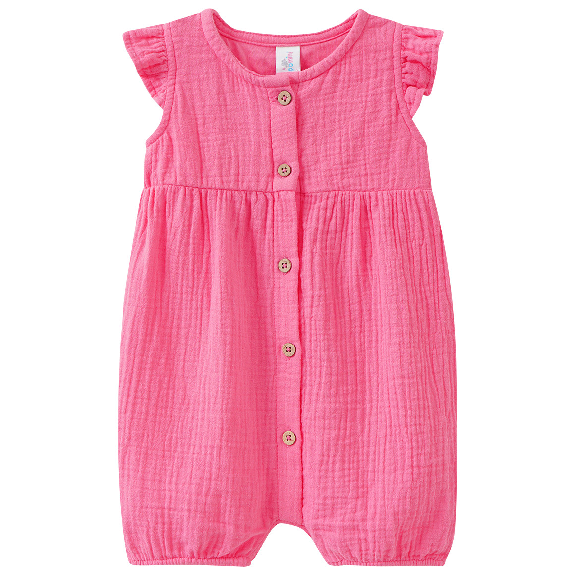 Newborn Musselin-Overall mit Knopfleiste