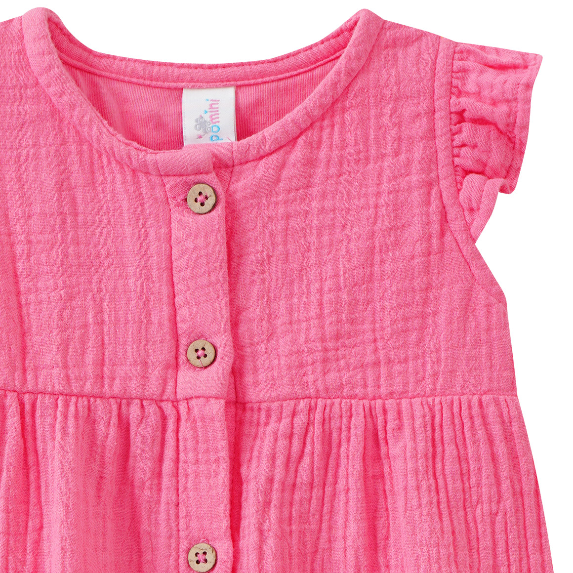 Newborn Musselin-Overall mit Knopfleiste