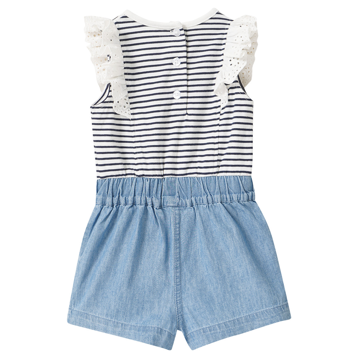 Newborn Overall im Material-Mix