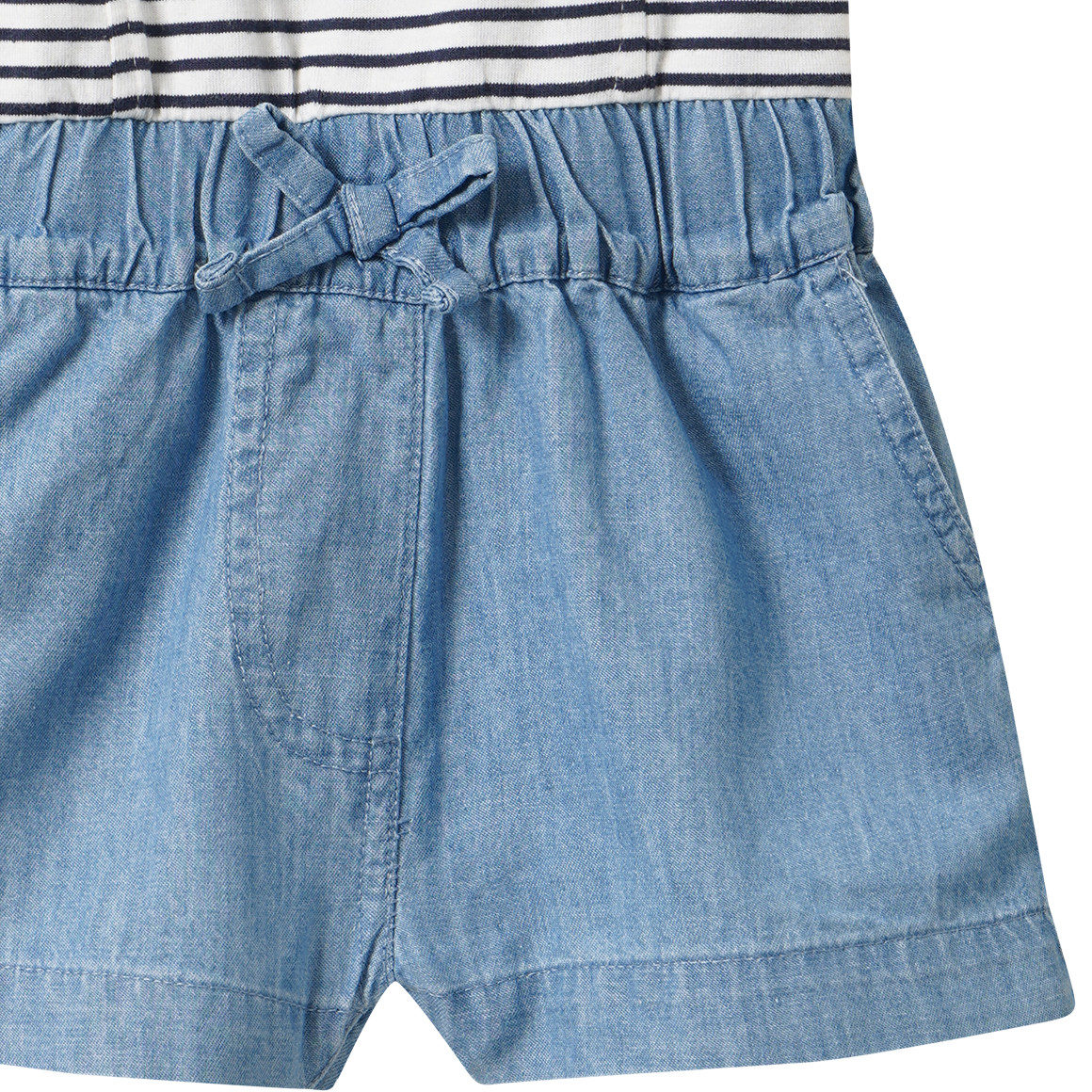 Newborn Overall im Material-Mix
