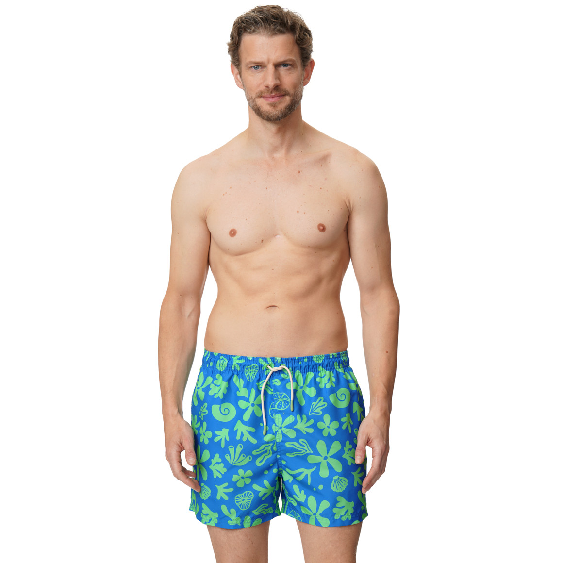 Herren Badeshorts mit Allover-Print