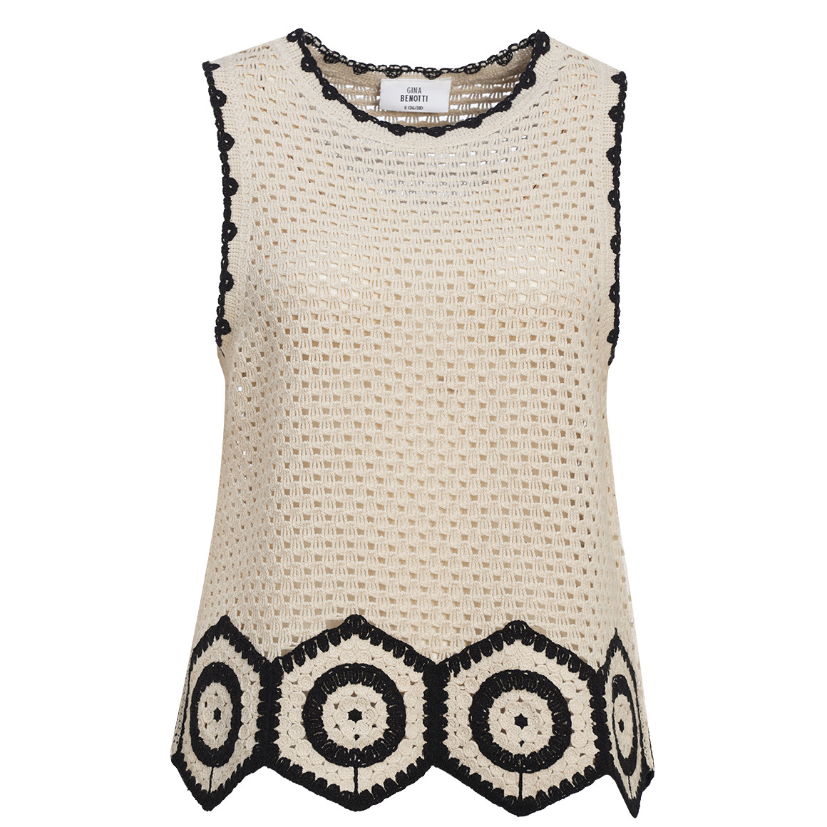 Damen Stricktop mit Ajourmuster